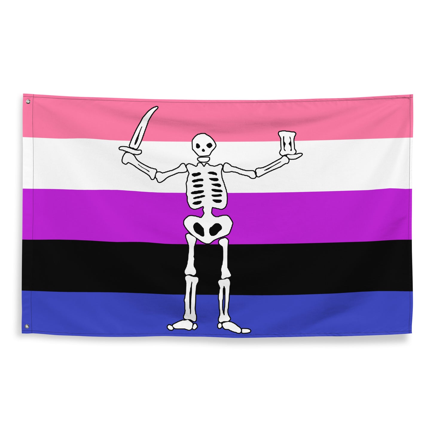 Genderfluid Pride Walrus flag