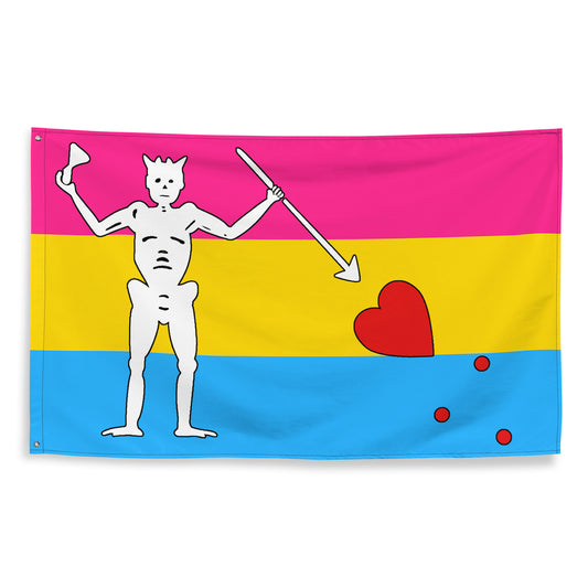 Pansexual Pride Blackbeard Flag