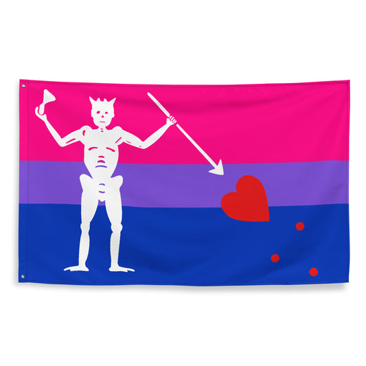 Bisexual Pride Blackbeard Flag