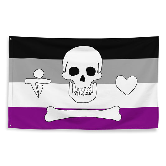 Asexual Pride Stede Bonnet Flag