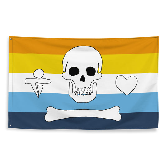 Aroace pride Stede Bonnet Flag