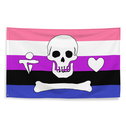 Genderfluid Pride Stede Bonnet Flag