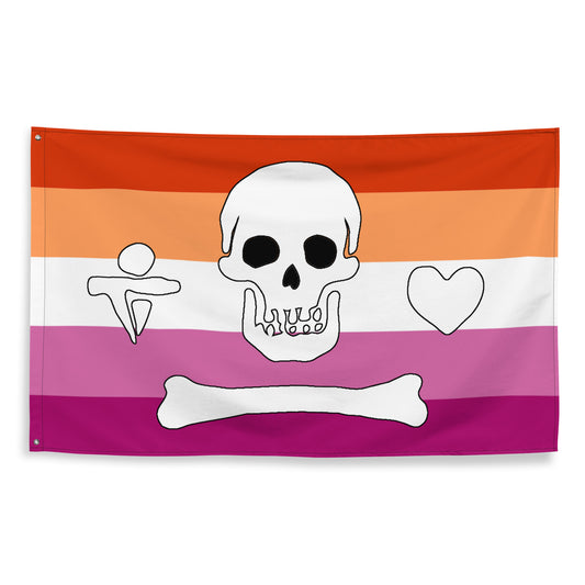 Lesbian Pride Stede Bonnet Flag