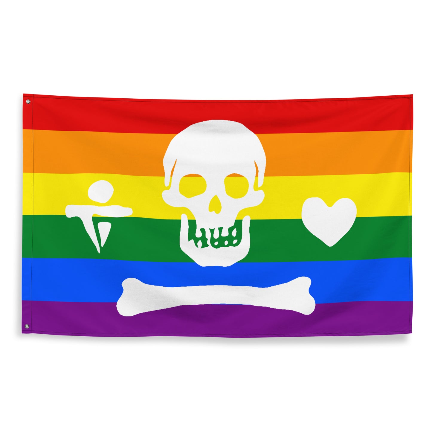 Rainbow Pride Stede Bonnet Flag