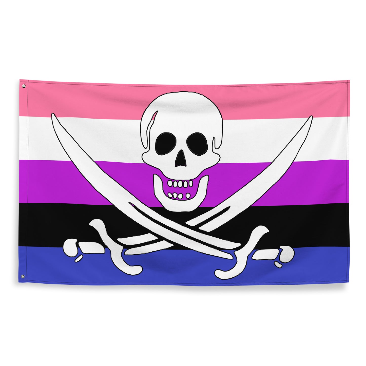 Genderfluid pride Jack Rackham Flag