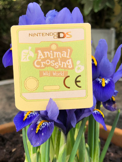 Nintendo DS Cartridge Animal Crossing Nintendogs Cute Nostalgia Metallic Vinyl Stickers
