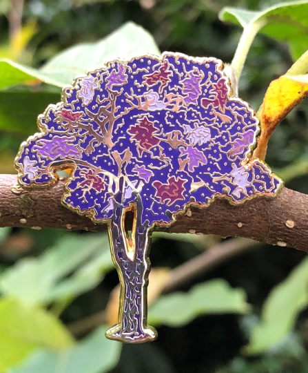 The Word for World is Forest, Ursula Le Guin inspired Celestial Tree Hard Enamel Lapel Pin Badge