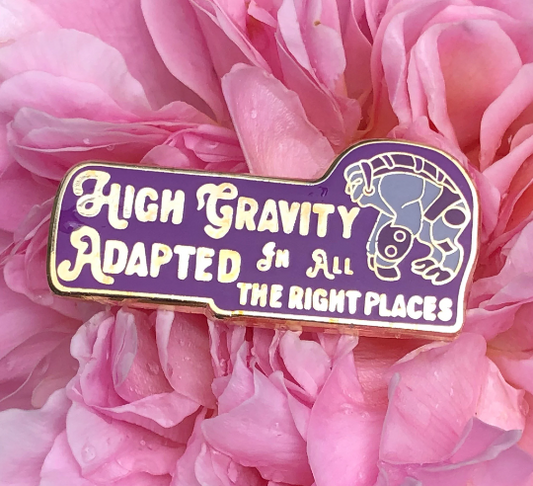 High Gravity Adapted In All The Right Places Mass Effect hard enamel lapel pin badge