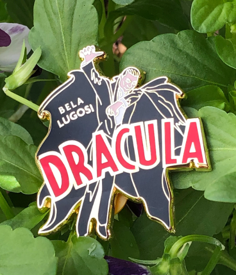 Dracula, Vintage Horror Poster, Bela Lugosi Hard Enamel Lapel Pin Badge