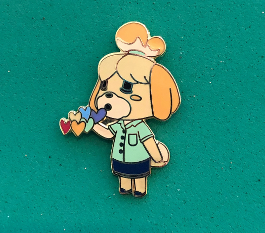 Flawed Pins Sale Isabelle Animal Crossing Hard Enamel Lapel Pin Badge